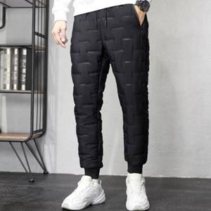 따뜻한 방한 겨울 스타일 방한 시보리 조거 팬츠 패딩