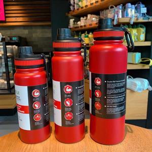 야외 보온병 주전자 물병 차 필터 304 스테인레스 스틸 컵 누출 방지 플라스크 스포츠 600Ml 1000Ml