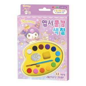 [MEL14487_52GP]산리오캐릭터즈 쿠로미 엽서 물감 색칠