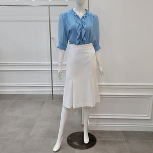 [미니멈]진주버튼 러플 블라우스 (MXBAWB3150L1B)