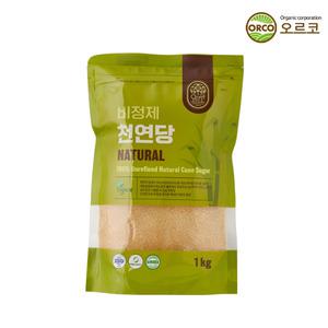 오르코 비정제 천연당 1kg 갈색설탕 사탕수수당 원당