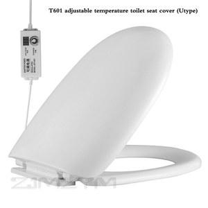 스마트 난방 변기 U/V 타입 100V - 220V 화장실 빠른 가열 무음 버퍼 ABS 소재 뚜껑 온도 조절 가능