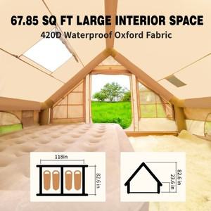 캠핑용 풍선 텐트 4-6인용, 67.8sqft 대형 간편한 설치