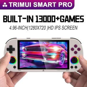 레트로 휴대용 게임기 추억의 고전게임 128G 256G Trimui Smart Pro 게임 콘솔 4.96IPS 스크린 Linux 시스