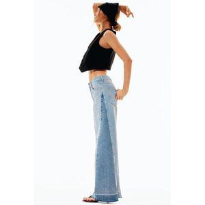 자라 ZARA JEANS Z1975 WIDE LEG 하이웨이스트 매치 6164075406 599729