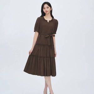 [하프클럽/베스띠벨리]베스띠벨리  25여름 퍼프 캉캉 벨티드 원피스F7502BR