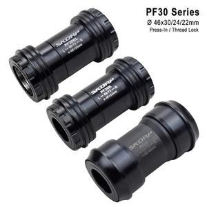 PF30 합금 산악 자전거 하단 브래킷 46mm 탄소 MTB 도로 BB 세트 액슬 크랭크 축 22 시마노 SRAM