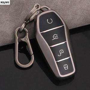 차키케이스 BYD Qin Plusdmi Atto Han EV 돌고래 보호 커버 자동 인테리어 액세서리 새로운 TPU 자동차 원격 케이스 Fob