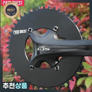 PASS QUEST 110BCD 도로 자전거 자갈 AERO 체인링 시마노 105 R3000 4 볼트