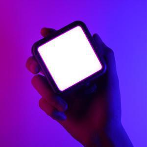사진 조명 R60 RGB 비디오 라이트 휴대용 포켓  조명 브이로그 필 스마트폰 DSLR 램프 2500mAh
