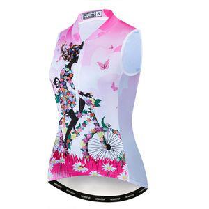 자전거 의류 저지 져지 옷 바람막이 이너웨어 여성용 사이클링 로드 MTB 셔츠 민소매 하프 지퍼 시클리스모