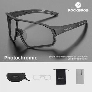자전거 선글라스 고글 스포츠 ROCKBROS 사이클링 안경 Photochromic MTB 도로 UV400 보호 초경량 안전 장비