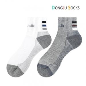 에어워크 이중바닥 얼티메이트 남자 단목 양말 2족
