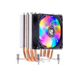 cpu 쿨러 6히트 파이프  튜브 CPU 쿨러 4 핀 PWM RGB PC 저소음 LG호환호환A 2011 9cm 냉각 선풍기 나사 고
