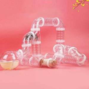 DIY 햄스터 터널 플라스틱 미니 애완 동물 고슴도치 터널 훈련 파이프라인 놀이 도구 작은 동물 게임 케이