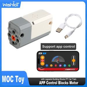 RC 레고 호환 MOC Bluetooth쌍 충전식 블록 M 모터 8883 APP 제어 리튬 배터리 모터Legoeds 빌딩 블록 포함