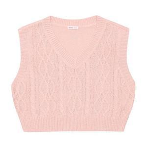 [소이]SOIE[소이] HC22 핑크 케이블 크롭 니트 조끼  23M5081 (S14469125)