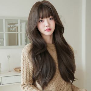 키라비 가발 여성 통가발 긴머리 웨이브 75cm KPE0445