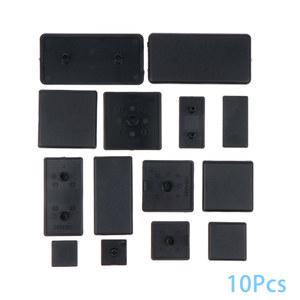 10PCS 3030 3060 4040 4080 4545 EU 알루미늄 프로파일 플라스틱 엔드 커버 플레이트 검정색