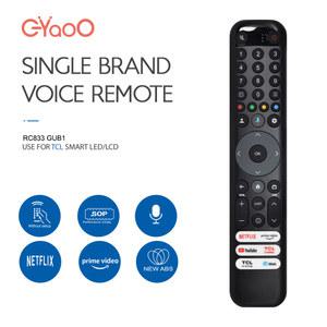 크롬캐스트 TCL QLED 스마트 TV에 적합한 새로운 RC833 GUB1 음성 원격 제어 50 55 65 75C645 P745 C745 C845