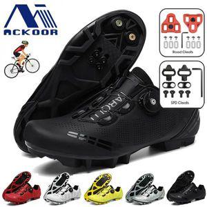 자전거신발 남녀공용 사이클링 운동화 MTB 신발 클릿 로드 더트 바이크 플랫 레이싱 산악 SPD Zapatillas M