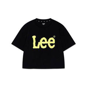 LEE KIDS 빅 트위치 루즈핏 크롭 반팔티 블랙 L케이투 K2502ST70BK 302506