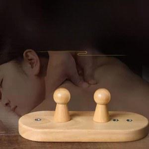 SNPE 이동식 원목 보관함 수납함 도구 매트 심플 정리함 소형 마사지 보관