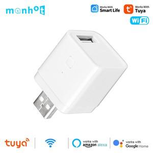 투야 스마트봇Tuya WIFI 스마트 마이크로 USB 어댑터 스위치 5V 전원 플러그는 라이프와  작동 Alexa Googl
