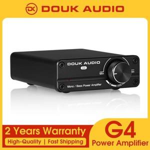 Douk Audio G4 미니 서브우퍼/HiFi 오디오 100W 홈 데스크탑 파워 앰프용 전주파수 모노 채널 디지털