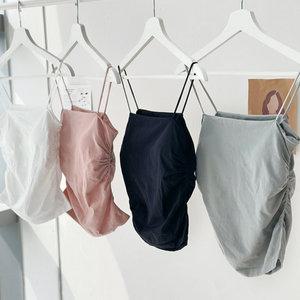 캡내장 옆셔링 나시 슬리브리스 민소매 캡나시
