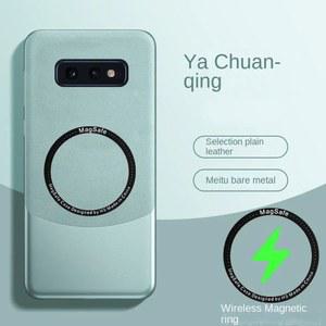 삼성 Galaxy S10e S10 Plus 풀 커버 용 Magsafe 보호 케이스 자석 무선 매트 뒷면 하드