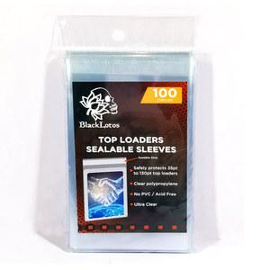 100 ct 탑 홀더 밀봉 폴리 카드 백 제너릭 핏 130PT 프로텍터 게이밍 35PT 슬리브 트레이딩 로더