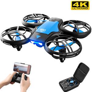 V8 미니 소형 압력 Dron Quadcopter HD 공기 WiFi 드론 접이식 유지 Fpv 1080P RC 4K 카메라 높이