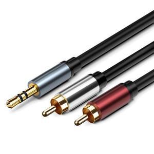 호환 3.5mm  케이블 수 플매트 카펫 러그-RCA 금도금 악기 기타 믹서 앰프베이스 1m 2m 3m 5m