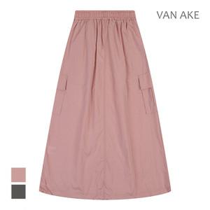 [반에이크] 밴딩 나일론 롱스커트_VB37SKQ301Z
