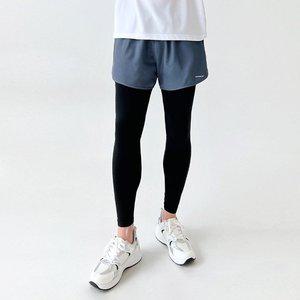 고품질 남성 멀티 포켓 스트레치 투인원 레깅스 마라톤 팬츠 속바지일체형바지 남성쇼츠 (WFHNPT0)