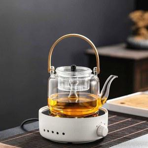 전기곤로 데우기 핫플레이트 Black A 다기 가정용 인덕션 1000ml 티포트 유리