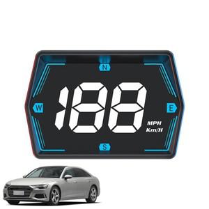 KMH HUD 자동차 디지털 GPS 속도계, LED 디스플레이 나침반, MPH 과속 경보 주행 거리계
