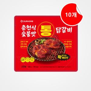 [아워홈] 춘천식 숯불맛 통닭갈비 매운맛 380g, 10개
