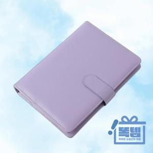 다이어리노트 6공 a5다이어리 다꾸 업무용 예쁜리 인조가죽 일기장 퍼플 똑템