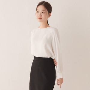 로엠 베이직 라운드넥 블라우스2colors_RMBLE12R01 296288