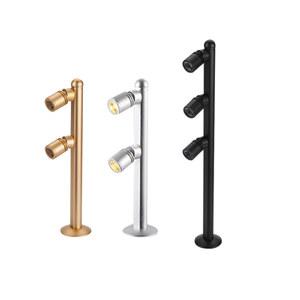 2 3 헤드 W 2W 3W 스포트라이트 미니 LED 천장 조명 캐비닛 카운터 쇼케이스 AC85 265V 표면 탑재 전구