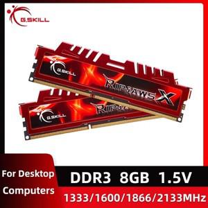 4Pcs2Pcs G.SKILL DDR3 게임 RAM 8GB 4GB 1866MHz 1600MHz 1333MHz 데스크탑 메모리 240 핀 1.5V RAM 메모