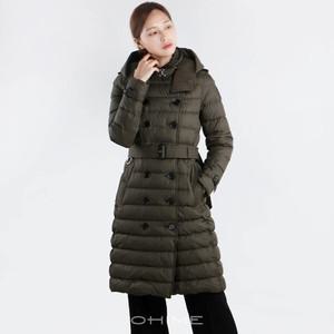 버버리 패딩 여성 롱 달머튼 DALMERTON 80613701 다크올리브