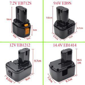 히타치 7.2V EB7.2S 9.6V EB9S 12V EB1212 14.4V EB1414 하우징 쉘 EB1230HL 용 NI-CD NI-MH 배터리 플라스