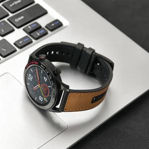 Samusng Galaxy Watch 용 22mm 가죽 시계 밴드 퀵 릴리스 스트랩 Huawei wathch 용 기어 S3/프론티어 밴드