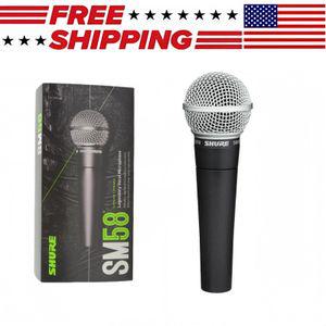 Shure For SM58-LC Cardioid 다이나믹 프로페셔널 보컬 마이크 빠른 배송ping 마이크로폰 이어폰 스탠드 연