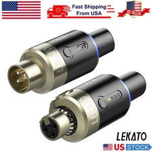 Lekato LEKATO 무선 마이크 시스템 Transmitter 수신기 [세금포함] [정품] 5.8GHz Plug On XLR 100FT 마이
