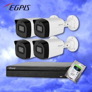 이지피스 이지뷰IP 고화질 210만 화소 4채널 카메라4대 + POE NVR + 1TB 포함 완벽 자가설치 IP CCTV 세트