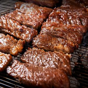 [국내 무료배송] 마포 끄티집 왕돼지구이 1.2kg+1.2kg (총2.4kg) 칼집 노포양념구이 돼지갈비 맛 돼지왕구이 술안주 캠핑음식